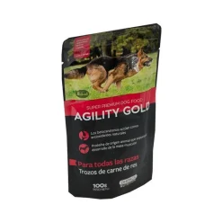 Agility Gold Trozos Carne de Res x 100 gr | Nutrición Mascotas y Animales | Tierragro Colombia