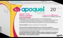 Apoquel 16 mg para perros. Alivio rápido contra la dermatitis alérgica