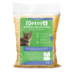 Arena para Gatos de Maíz Petoys Ecológica y Control de Olores