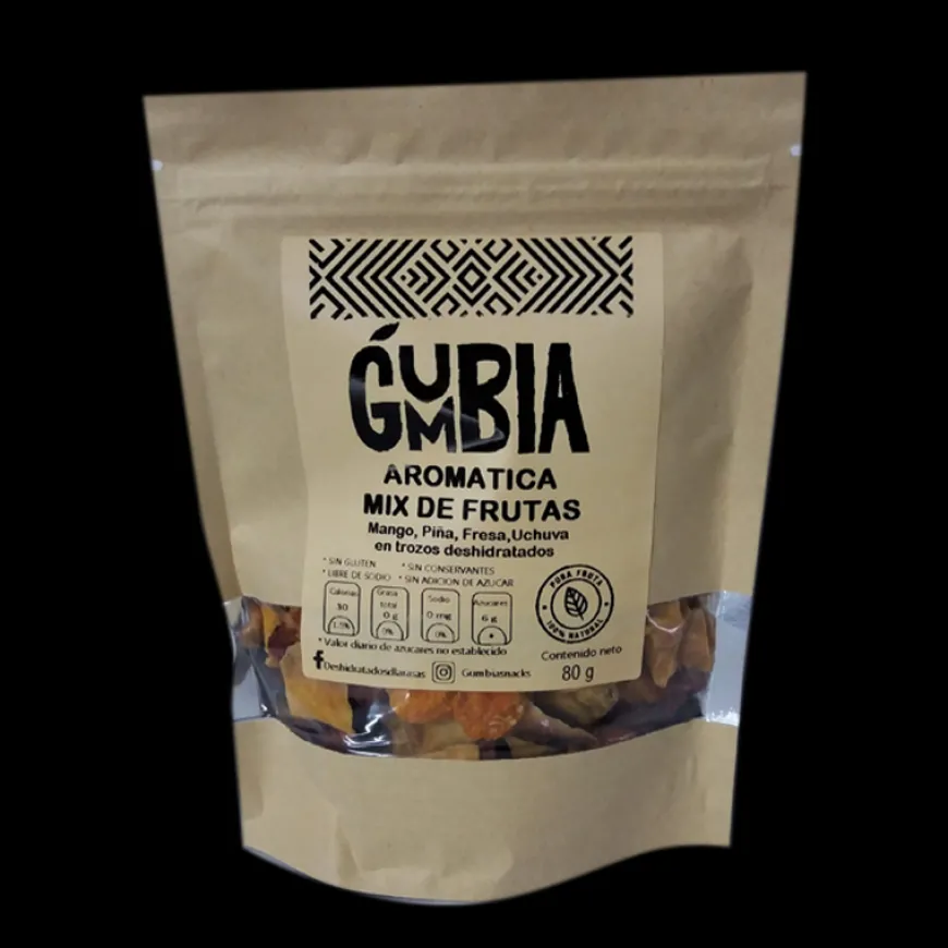 Aromática Mix De Frutas Deshidratadas Gumbia 80 Gr