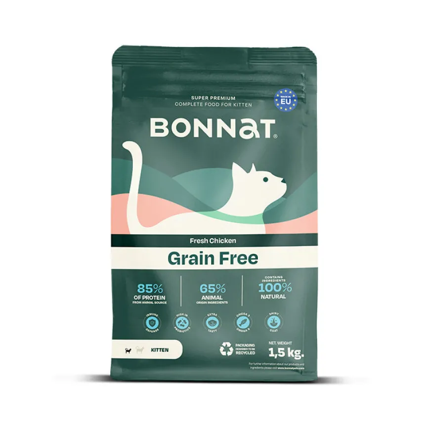 Bonnat Alimento Super Premiun Para Gatitos 1,5 kg