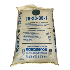 10-20-30-1-1 Bulto x 50 Kg Fertilizante NPK para floración y fruto