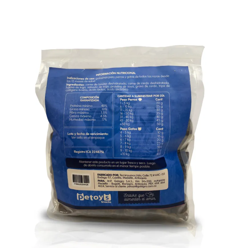 Cabano Natural 1 Kg. Snack saludable y nutritivo para perros.