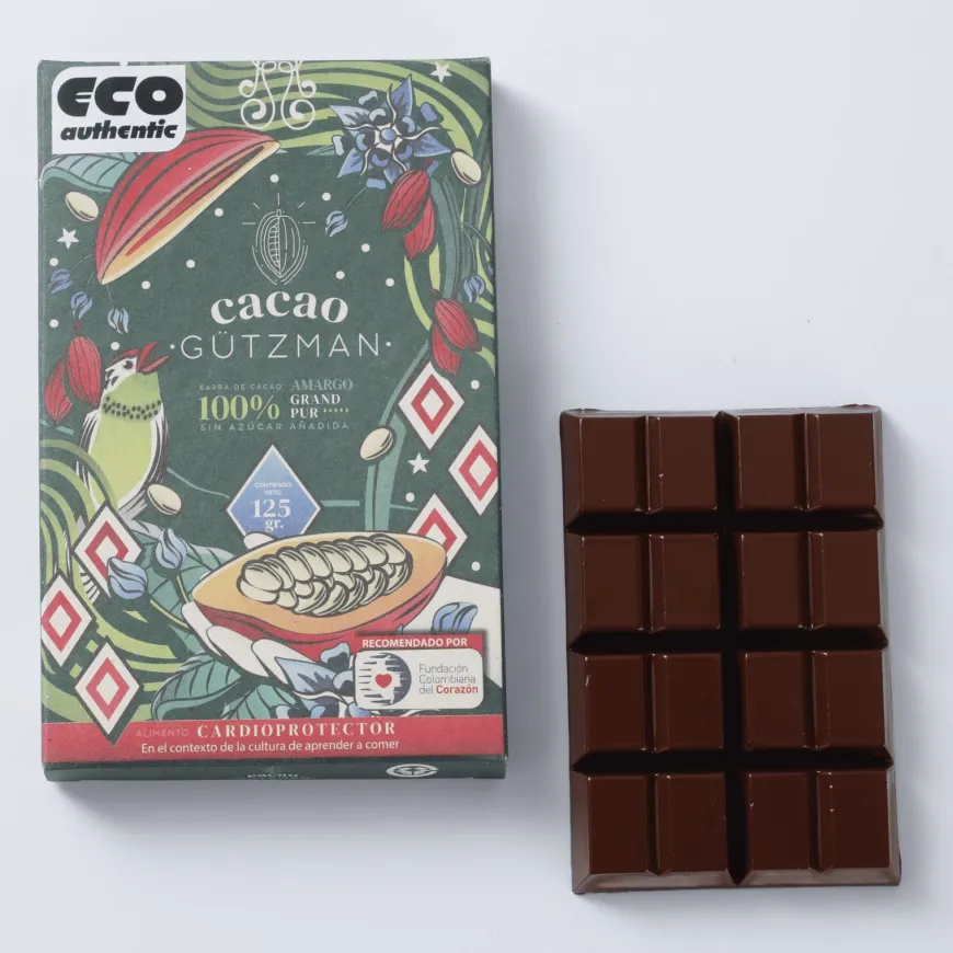 Cacao Gutzman Grand Pur 100% Chocolate Saludable y Cardioprotector