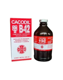 Cacodil B12 Inyectable 250 ml: Vitamina B12 para Caballos y Bovinos