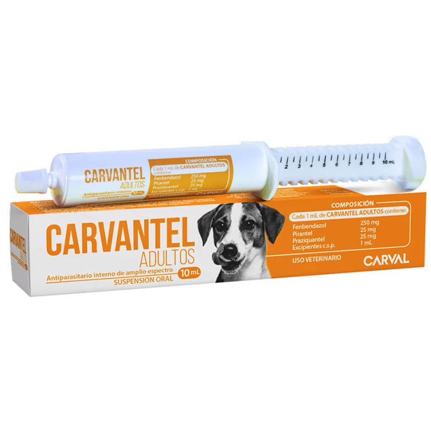 Carvantel Perros Adultos x 10 mL. Antiparasitario de amplio espectro