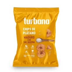 Chips De Plátano Maduro Turbana Con Sal Marina x 85Gr