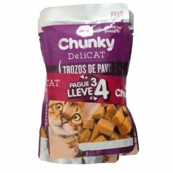 Chunky Delicat 80g Pague 3 Lleve 4 Alimento Humedo para Gatos
