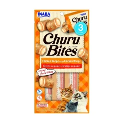 Churu Bites Cat Pollo 3 x 10 g Snack Natural para Gatos