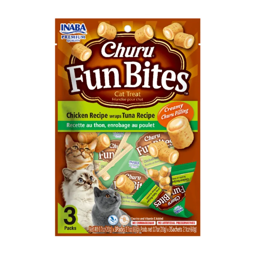 Churu Bites Cat Pollo Atún Snack Gato 3 x 10 g
