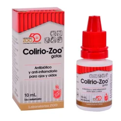 Colirio-Zoo Gotas 10 mL. Antibiótico y antiinflamatorio para mascotas