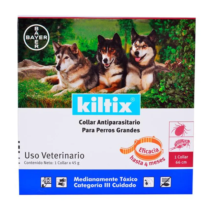 Collar Antiparasitario Perros grandes Kiltix Protección hasta 4 Meses
