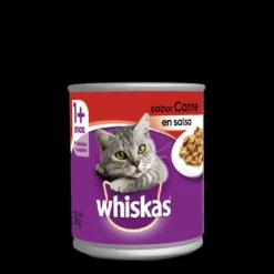 Comida Húmeda Para Gatos Whiskas Sabor Carne en Salsa Adultos