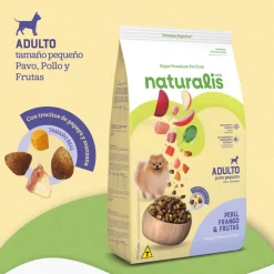 Comida para Perro Naturalis Adulto Raza Pequeña Pollo, Pavo y Frutas 2,5 Kg