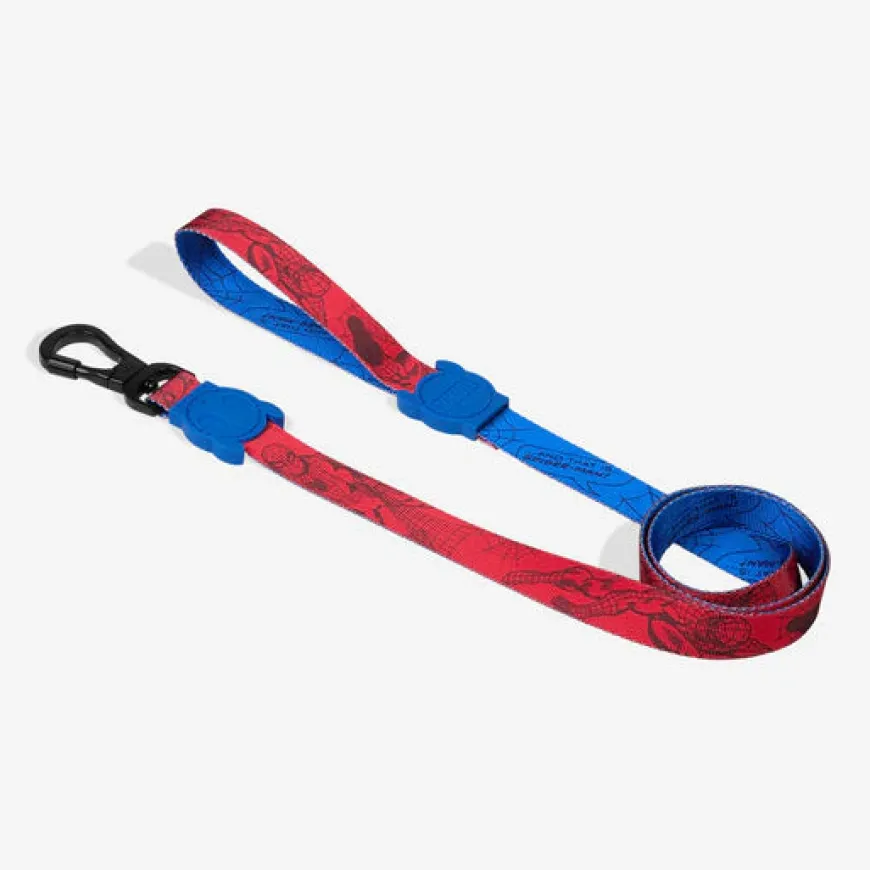 Correa Spider-Man para perro Marvel diseño resistente. Zeedog