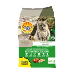 Country Value Gatos 2kg Alimento Completo y Balanceado Gatos Adultos