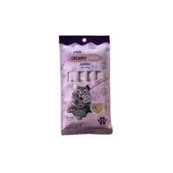 Creamy Snack Gato Salmón 4 x 15 g suplemento natural