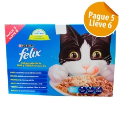 Felix 156 Gr Surtido (6 Uds) | Nutrición Mascotas y Animales | Tierragro Colombia
