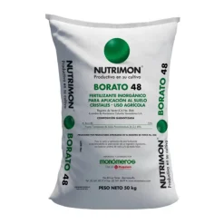 Fertilizante Borato 48% x 50 kg con alta concentración de boro.