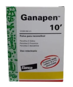 Ganapen Antibiótico para Equinos y Bovinos Acción Prolongada y Eficaz