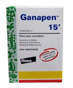 Ganapen Antibiótico para Equinos y Bovinos Acción Prolongada y Eficaz