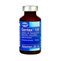 Gentax 100 – 20 ml | Farmacia Animales y Mascotas | Tierragro Colombia