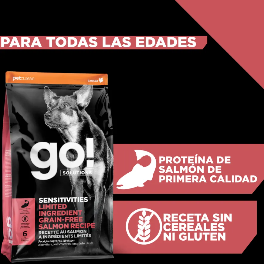 Go! Sensitivities Receta De Salmón Para Perros 1.6Kg
