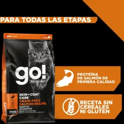 Go! Skin + Coat Receta De Salmón Para Gatos 3.7Kg