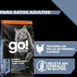 Go! Weight Management + Joint Care Receta De Pollo Para Gatos 3.7Kg