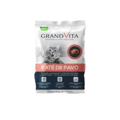 Grand Vita Paté Pavo Gato 100g Alimento Húmedo Completo para Gatos