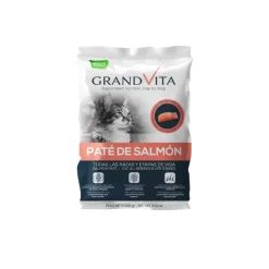 Grand Vita Paté Salmón Gato 100g Alimento Húmedo Completo para Gatos