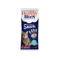 Healthy Bites Cream Gato Atún 4 Unidades 56g Suplemento Nutritivo Gatos