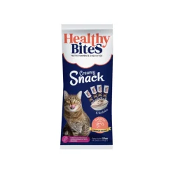 Healthy Bites Cream Gato Salmón 56g Suplemento Nutritivo para Gatos