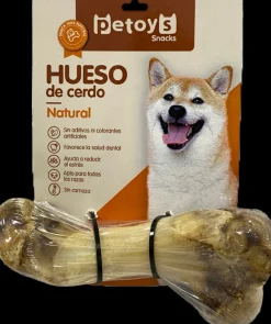 Hueso de Cerdo Natural Pequeño. Snack saludable para perros