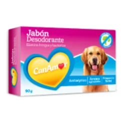 Jabón Desodorante CanAmor 90 g Higiene y Cuidado para tu Perro
