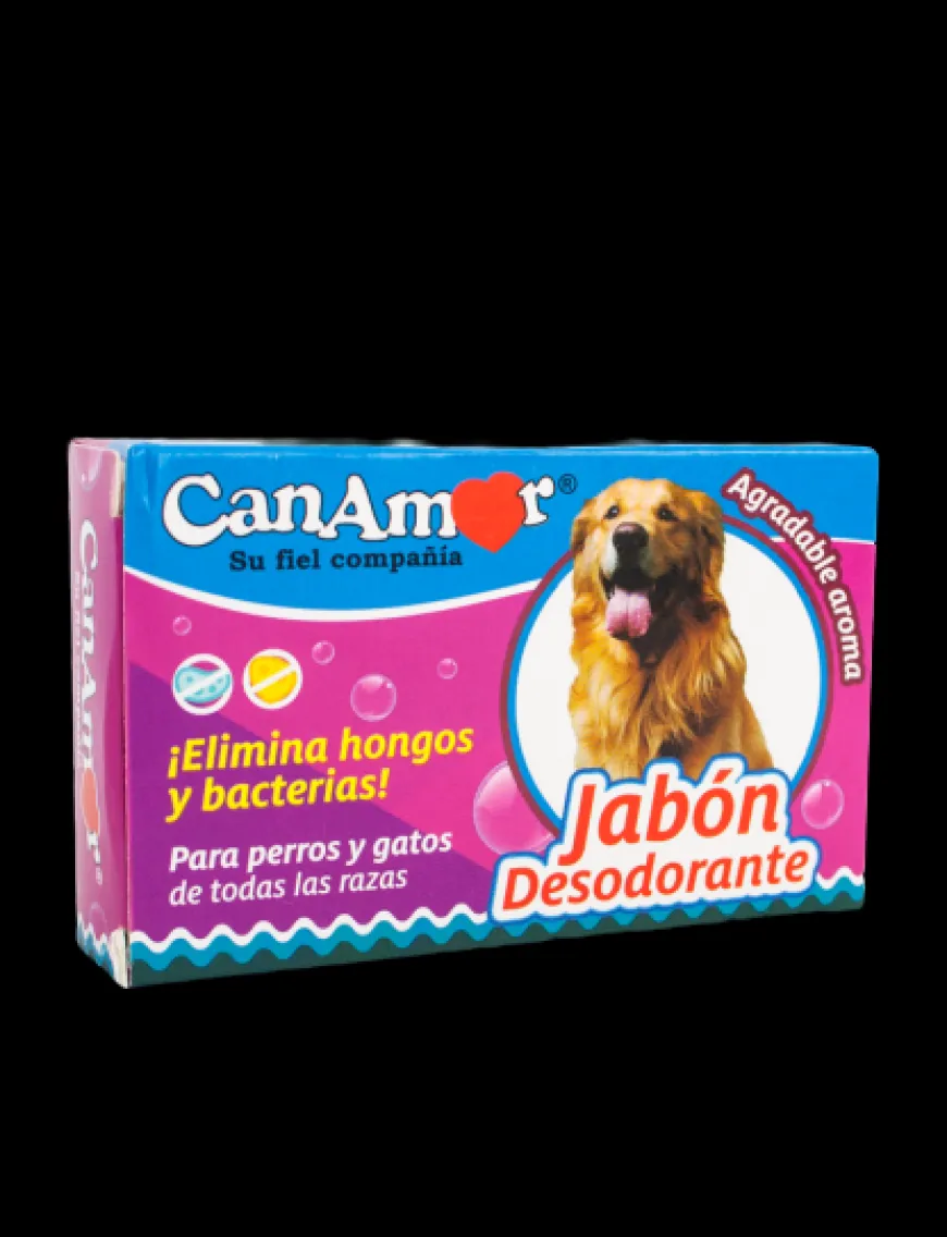 Jabón Desodorante CanAmor 90 g Higiene y Cuidado para tu Perro