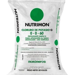 KCl Cloruro de Potasio 50 Kg Fertilizante de Potasio para Cultivos