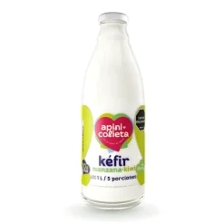 kéfir natural manzana kiwi x 1000 ml probiótico y refrescante