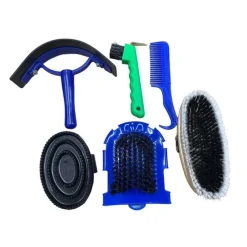 Kit de Aseo para Equinos Limpieza y Cuidado Completo para Caballos