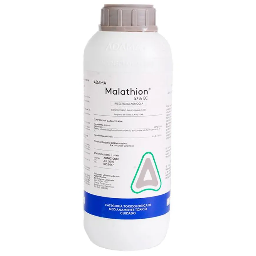 Malathion 57% EC x 1 Lt Insecticida Eficaz para Plagas en Cultivos