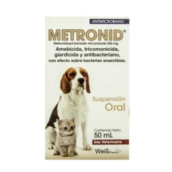 Metronid Suspención Oral x 50 ml | Farmacia Animales y Mascotas | Tierragro Colombia