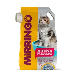 Mirringo Arena para gatos 5 Kg, control de olores y máxima absorción
