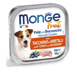 Monge Dog Fruit Turkey 7 Blue X 100 Gr