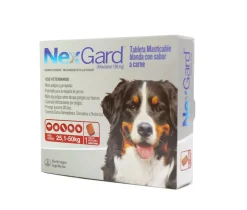 NexGard 25 a 50 Kg Protección contra Pulgas y Garrapatas para Perros Grandes