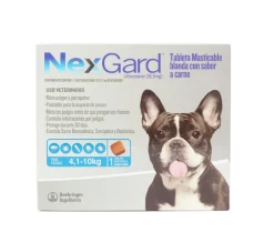 NexGard 4-10 Kg Eliminación de Pulgas y Garrapatas para Perros Pequeños