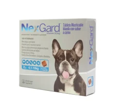 NexGard 4-10 Kg Eliminación de Pulgas y Garrapatas para Perros Pequeños