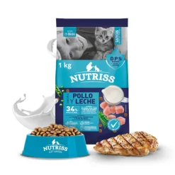 Nutriss Gaticos Pollo y Leche 1 kg Alimento Seco Para Gaticos