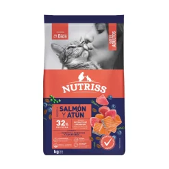 Nutriss Gatos Adultos Salmón y Atún Alimento Seco Mayores de 1 Año
