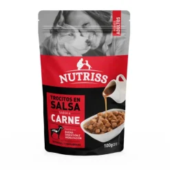 Nutriss trocitos en salsa para perros adultos digestión e hidratación