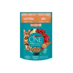 One Gato Esterilizado Carne 85 g comida húmeda completa